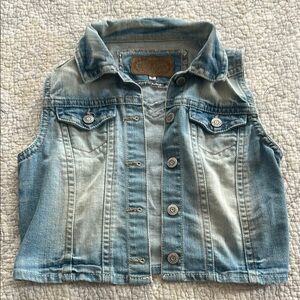 Denim Sleeveless Vest